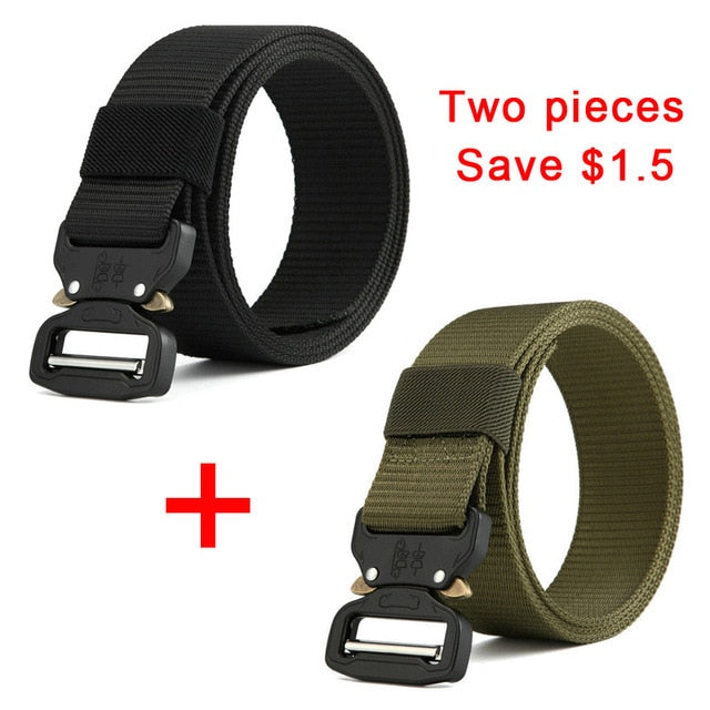 New Nylon Tactical Army Belt Mens Military SWAT Combat Belts Emergency Survival Gear Belt