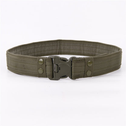 Army Style Combat Belts Quick Release Tactical Belt Fashion Men Canvas Waistband Outdoor Hunting 5-Colors 130cm