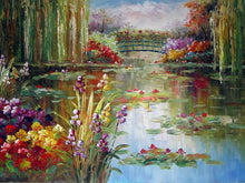 Load image into Gallery viewer, Bridge over the Pond 5D Diamond Painting DIY Full Drill Square Round Diamonds Arts Crafts Embroidery Rhinestone Painting Home Decoration
