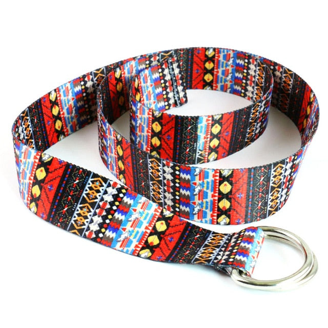 Stylish Checkerboard Belt Canvas Waist Belts Waistband Casual Style Checkered Black White Belt