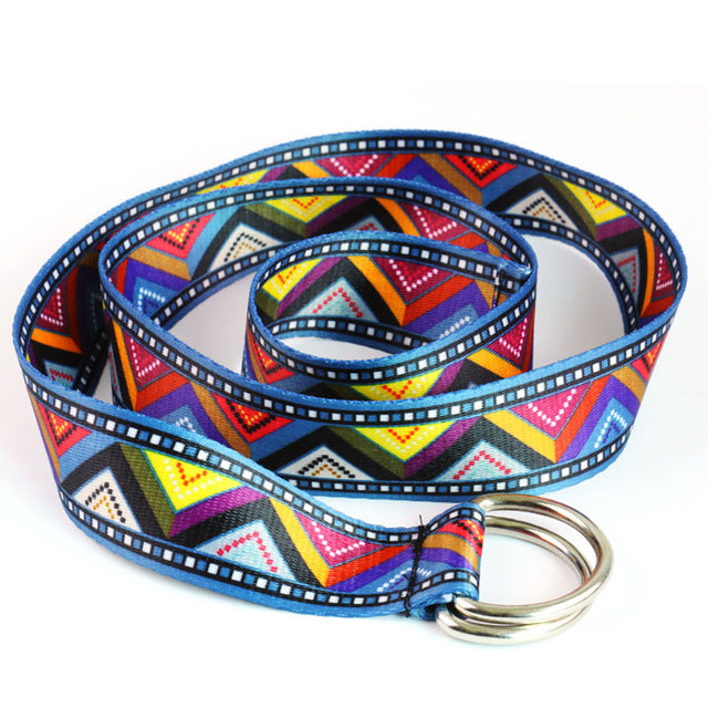 Stylish Checkerboard Belt Canvas Waist Belts Waistband Casual Style Checkered Black White Belt