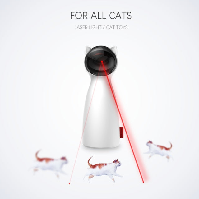 Smart Automatic Interactive Cat Toy Teasing Pet LED Laser Funny Handheld Mode Electronic Pet for All Cats Lazer