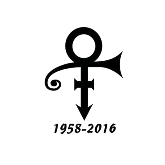 1958-2016 Prince Symbol 15X11.1CM Music Musician Decal Vinyl Car Sticker Car-Styling