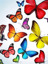 Load image into Gallery viewer, Colorful Flower Butterfly 5D Diamond Paintings DIY Full Drill Square Round Diamonds Arts Crafts Embroidery Flowers Rhinestone Paintings Home Decor
