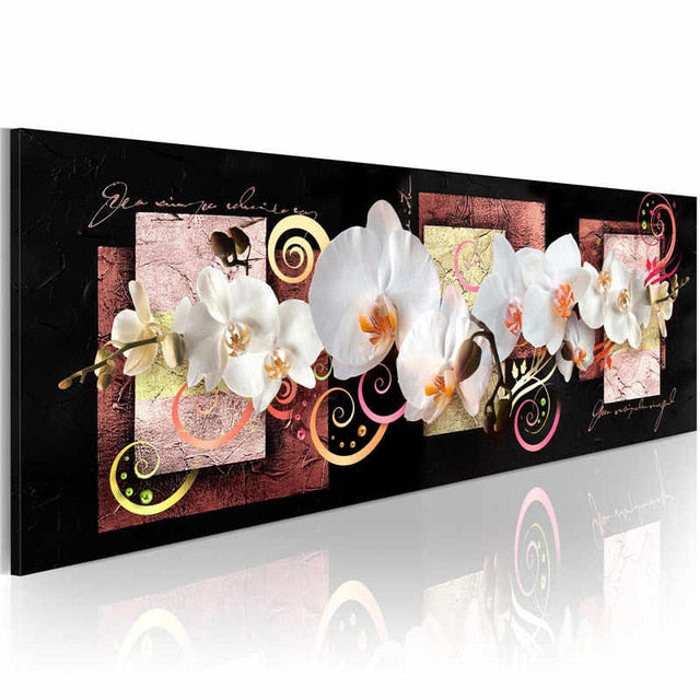 Wide-Panel Orchid Flowers Diamond Painting Kit DIY Full Drill Select Square Round Diamonds Arts Crafts Embroidery Inlay Diamond Paintings Home Decoration