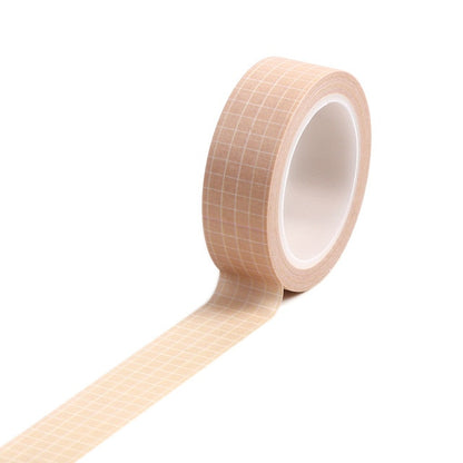 10M Pure Color Grid Washi tape set Colored masking tape Craft Supplies Washy Tape Washitape for Diamond Art