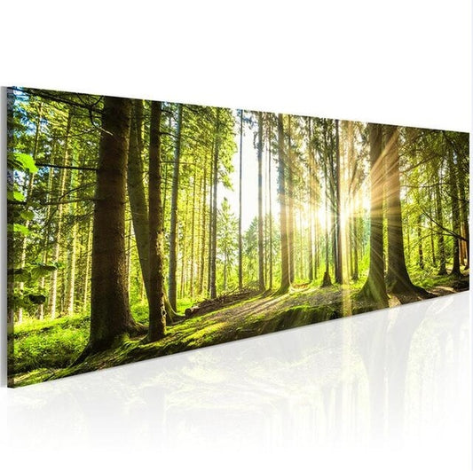 Wide-panel Forest 5D Diamond Dotz Painting Kit DIY Full Drill Square Round Diamonds Arts Crafts Embroidery Rhinestone Tree Painting Home Decoration