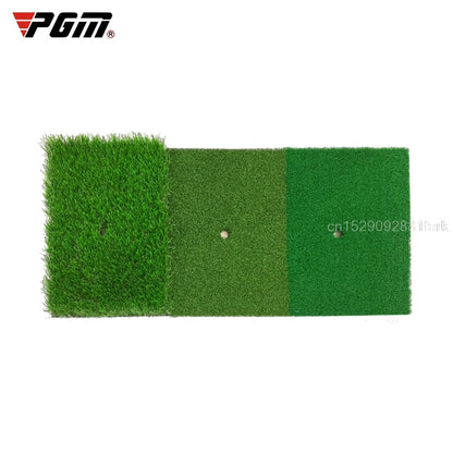 Golf Hitting Mat 3 Practice Grasses with Rubber Tee Hole Golf Training Aids Indoor Outdoor Tri-Turf Golf Hitting Grass Golf Mats