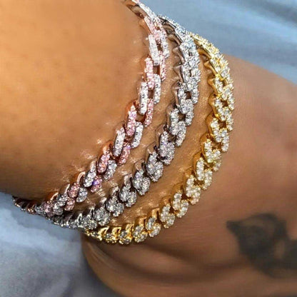 Fashion Thick Metal Chain Anklet For Women Men Rhinestone Gold Silver Color Sexy Foot Bracelet Hip Hop Rock Punk Jewelry