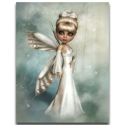 Fairy Girl DIY 5D Diamond Painting Full Square Drill Cartoon Diamond Embroidery Rhinestone Cross Stitch Decor