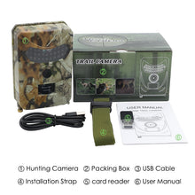 Load image into Gallery viewer, Outdoor Hunting Camera 12MP HD Night Vision Trail Camera Wild Animal Detector Waterproof Monitoring Infrared Heat Sensing
