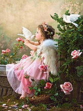 Load image into Gallery viewer, 5D Diamond Painting Kit Angel Kiss Doves Kits for Adults DIY Mosaic Cross Stitch Pattern Handmade Embroidery Kits Wall Décor
