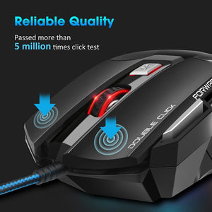 Computer Mouse Gamer Ergonomic Gaming Mouse USB Wired Game 5500 DPI Mice With LED Backlight 7 Button For PC Laptop