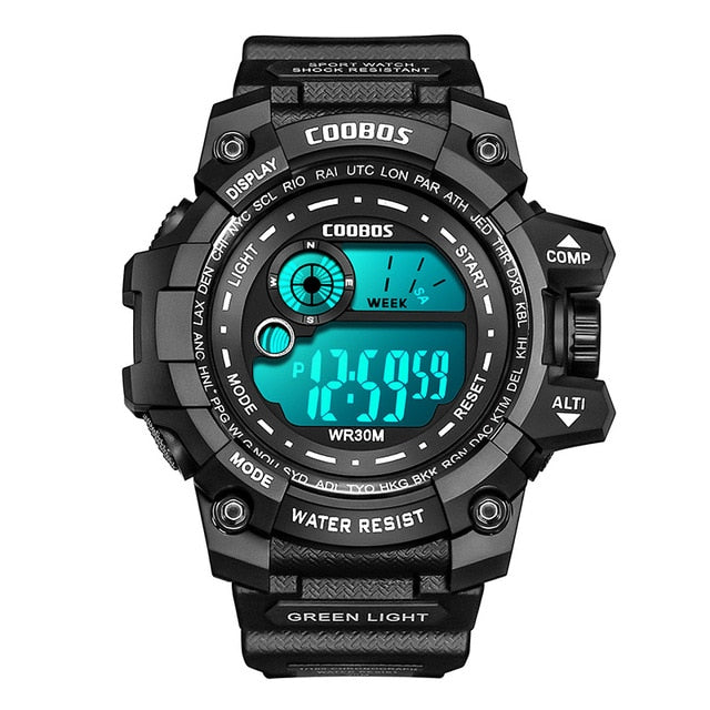 Digital Wristwatches Military Mens Sports Watch Waterproof Quartz Led Calendar Waterproof Digital Watch Choose Color