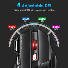 Load image into Gallery viewer, Computer Mouse Gamer Ergonomic Gaming Mouse USB Wired Game 5500 DPI Mice With LED Backlight 7 Button For PC Laptop
