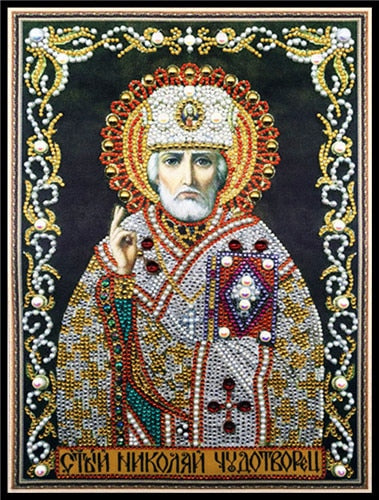 Religious Icons Leaders 5D Diamond Dotz or Square Painting Kit DIY Full Drill Diamonds Arts Crafts Embroidery Rhinestone Painting Home Decoration