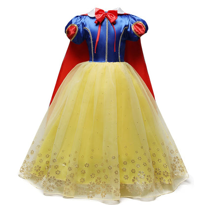 Girls Princess Costume Play Dress Up Costume Party Kids Halloween Cosplay Princess Dress School Play Costume