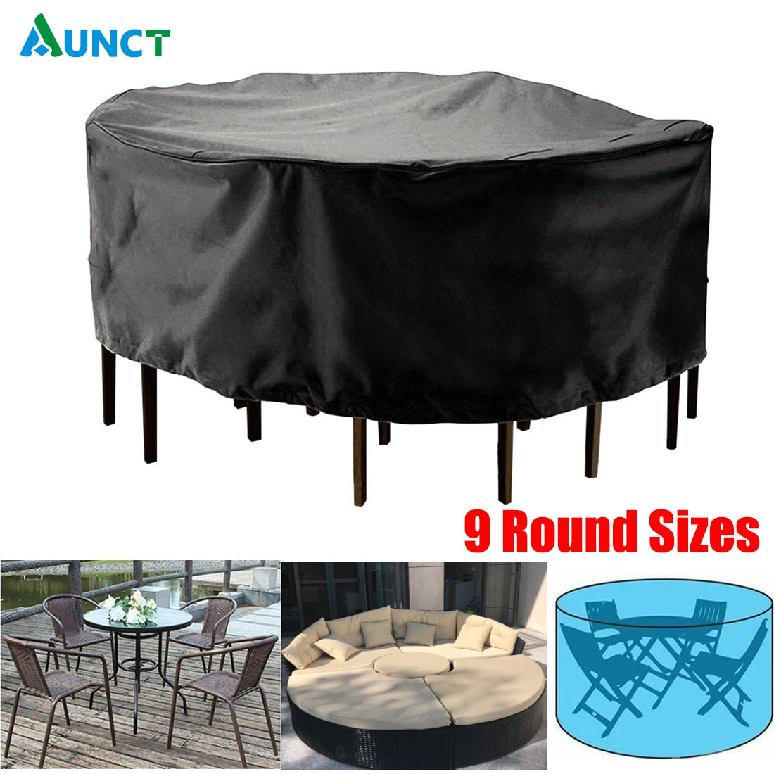 14-Styles Outdoor Garden Furniture Covers Round Table Chair Set Waterproof Oxford Wicker Sofa Protection Patio Rain Snow Dustproof Covers