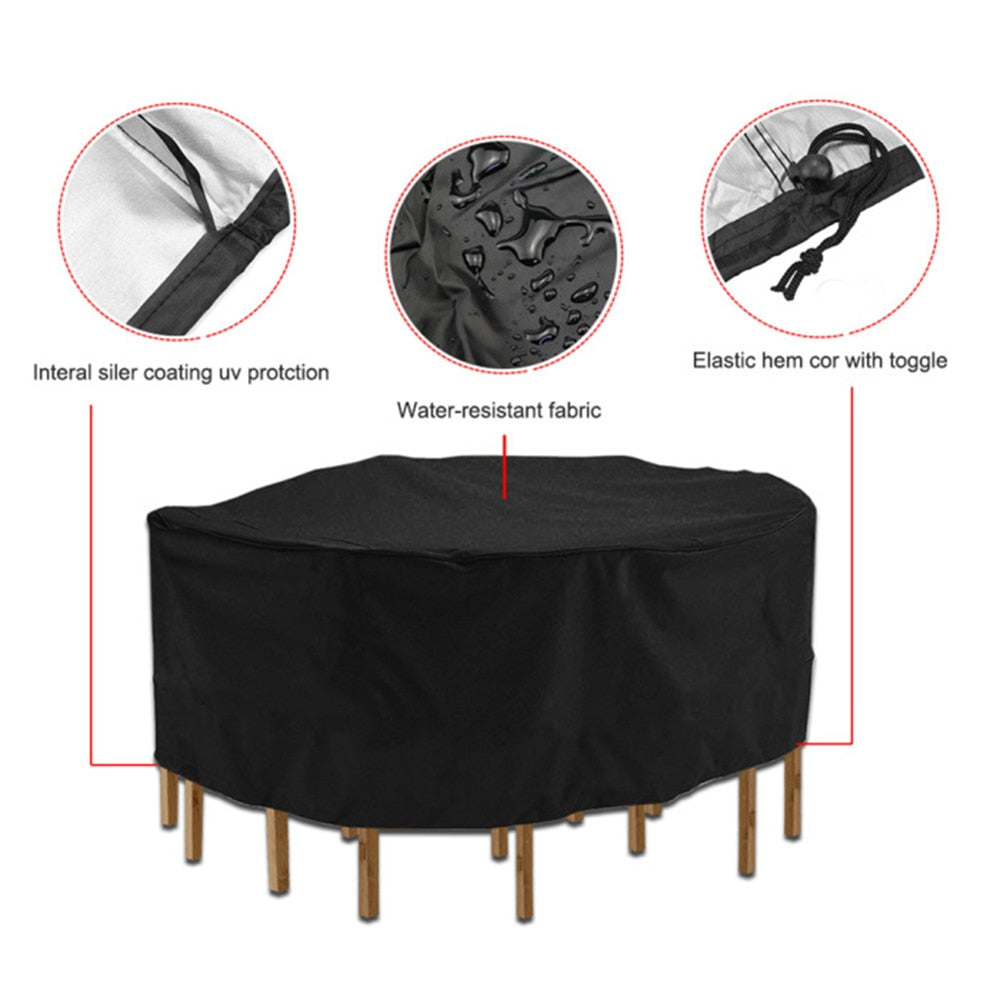 14-Styles Outdoor Garden Furniture Covers Round Table Chair Set Waterproof Oxford Wicker Sofa Protection Patio Rain Snow Dustproof Covers