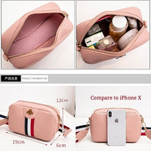 Load image into Gallery viewer, Women&#39;s Shoulder Crossbody Bag Multi-Color Stripe Zipper Fashionable Style Mini Purse Small Crossbag Choose Color
