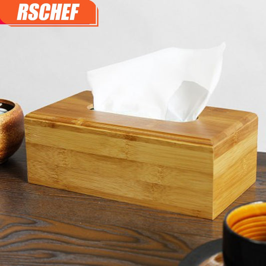 1PCS Wooden Tissue Boxes Napkin Holder Paper Dispenser Tissue Box Holder Wood Tissues Box for Home