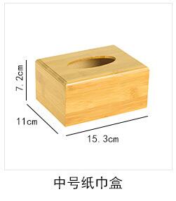 1PCS Wooden Tissue Boxes Napkin Holder Paper Dispenser Tissue Box Holder Wood Tissues Box for Home