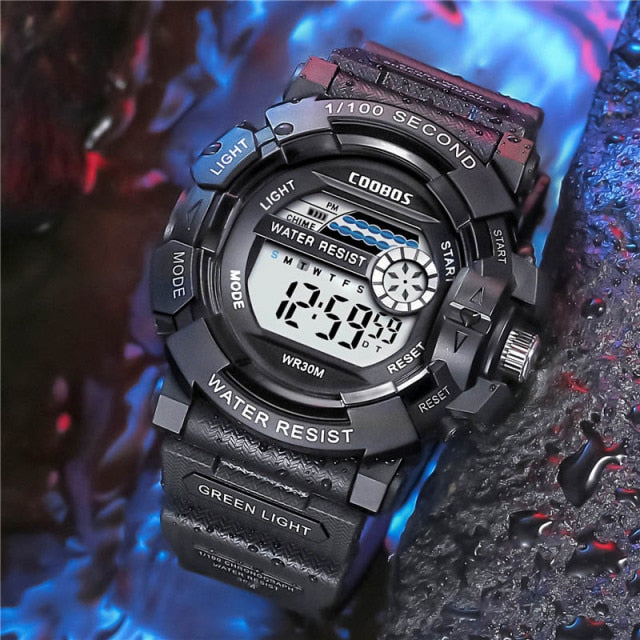 Digital Wristwatches Military Mens Sports Watch Waterproof Quartz Led Calendar Waterproof Digital Watch Choose Color