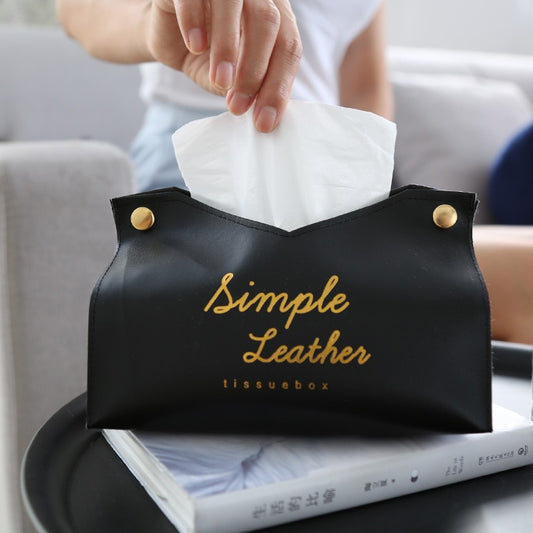 Simple Leather Tissue Case Box Container Car Towel Napkin Papers Bag Holder Box Case Pouch Table Decor