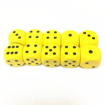 10pcs Wood Dice D6 Sided Dice 16mm Digital number or point Cubes Round Coener For Kid Toys Board Games