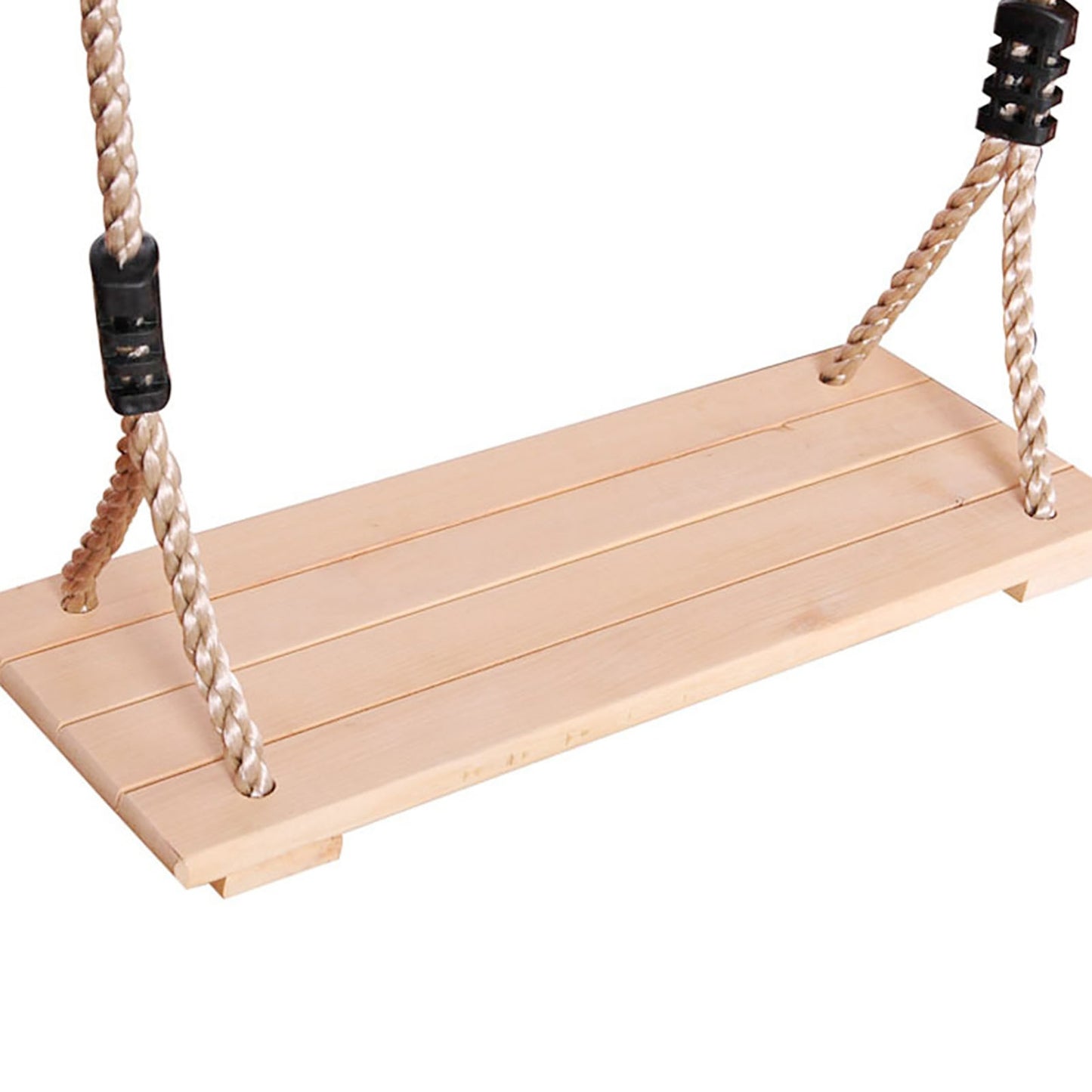 Adjustable Wooden Rope Swing Flat Seat Garden & Patio Hanging Swing Children Summer Outdoor Fun Game Toy