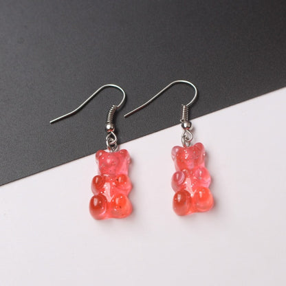 Gummy Bear Dangle Earring Womens Retro Fashion Styligh Candy Earring Drop Style Earrings Choose Color Great Gift