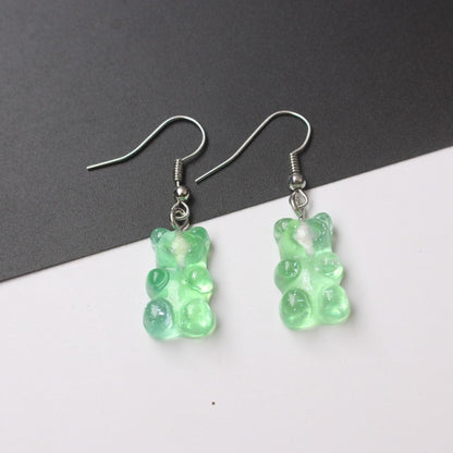 Gummy Bear Dangle Earring Womens Retro Fashion Styligh Candy Earring Drop Style Earrings Choose Color Great Gift