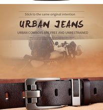 Load image into Gallery viewer, Men Brown Belt Male High Quality Leather Belt Men Male Genuine Leather Strap Luxury Pin Buckle Fancy Vintage Jeans Belt
