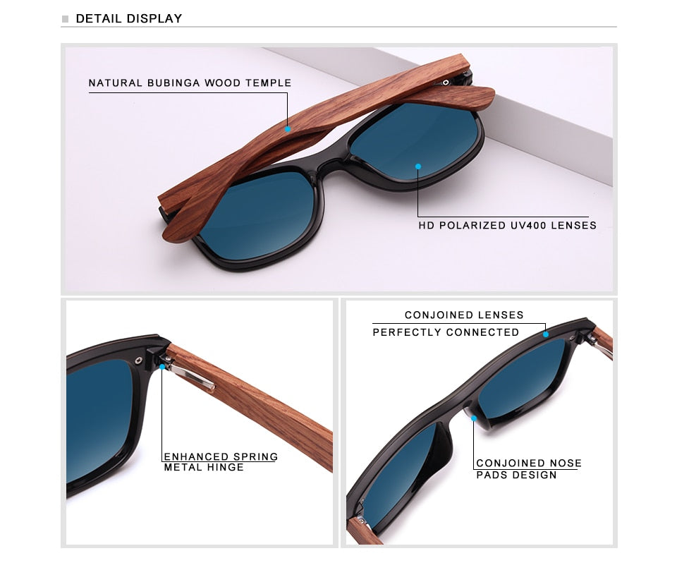 Mens Special Natural Wood Polarized Sunglasses Men Fashion Sun Glasses Original Wood Fashion Sunglasses Choose Color