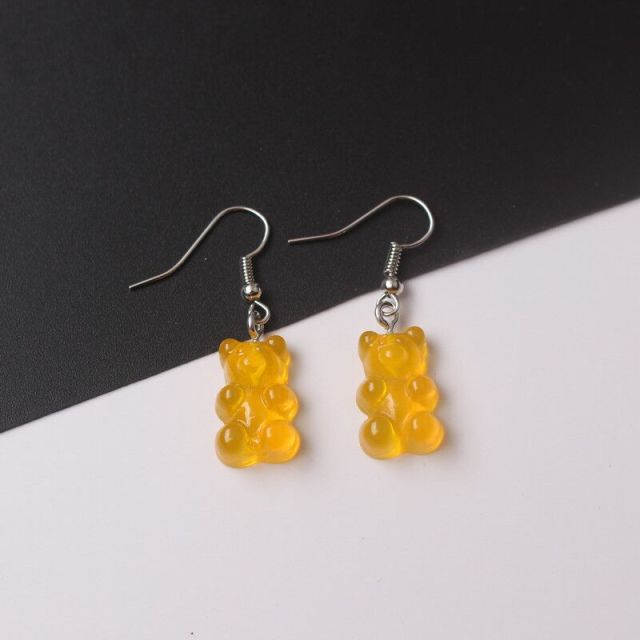 Gummy Bear Dangle Earring Womens Retro Fashion Styligh Candy Earring Drop Style Earrings Choose Color Great Gift