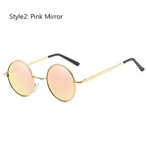 Retro Vintage Round Polarized Sunglasses Designer Brand Sunglasses Metal Frame Eyewear Driving UV400 Choose Color