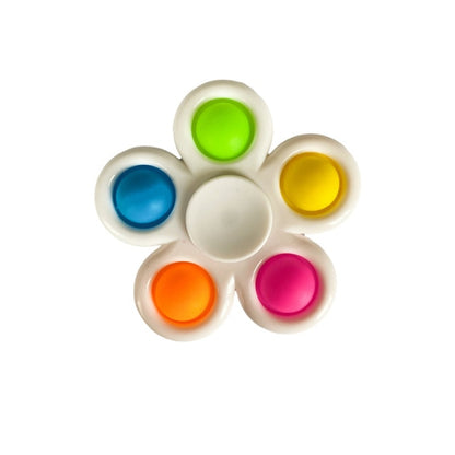 12 Styles Tie Dye Simple Fidget Spinner Push Pop Bubble Hand Spinner for ADHD Anxiety Stress Relief for Kids