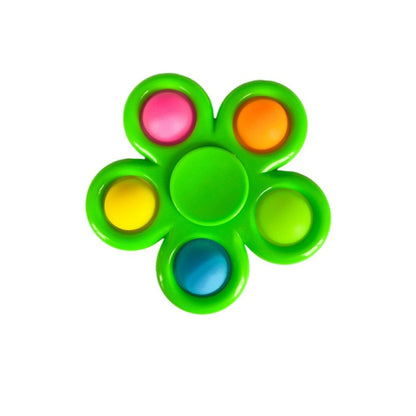 12 Styles Tie Dye Simple Fidget Spinner Push Pop Bubble Hand Spinner for ADHD Anxiety Stress Relief for Kids