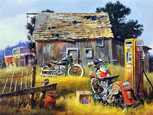 Load image into Gallery viewer, Old Store DIY Diamond Painting 5d Motorcycle Home Decor Full Square Diamond Embroidery Handmade Gift
