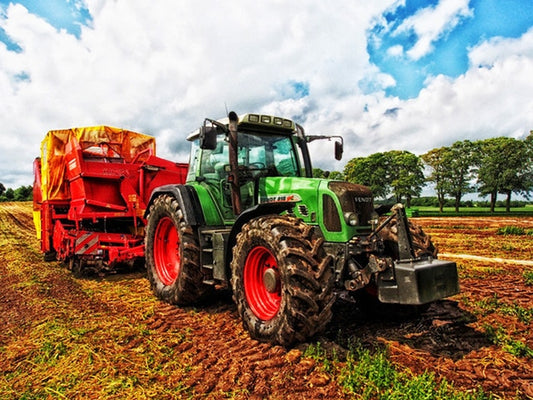 Farm Tractor Diamond Painting Full Square Diamond Pattern Cross Stitch Embroidery Harvesting 5D Rhinestone Painting