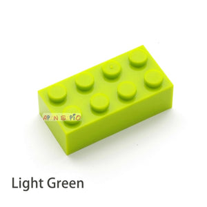 40pcs DIY Building Blocks Thick Figures Bricks 2x4 Dots Educational Creative Size Compatible With 3001 Plastic Toys for Children