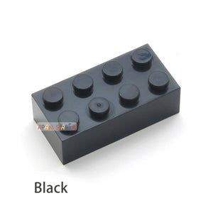 40pcs DIY Building Blocks Thick Figures Bricks 2x4 Dots Educational Creative Size Compatible With 3001 Plastic Toys for Children