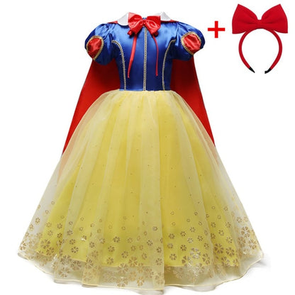 Girls Princess Costume Play Dress Up Costume Party Kids Halloween Cosplay Princess Dress School Play Costume