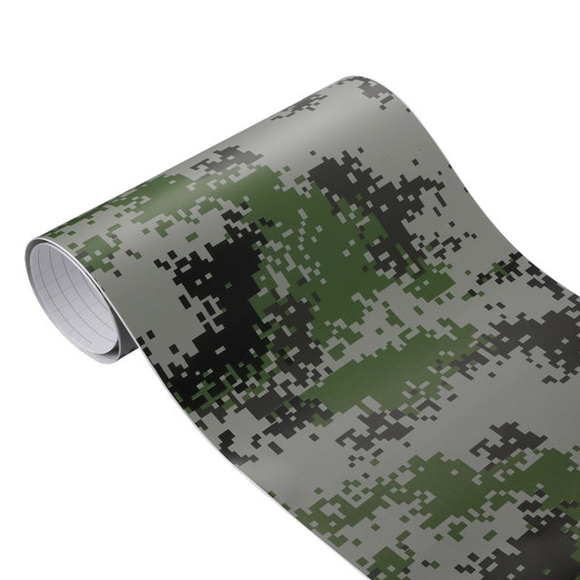 30cm*100cm Vinyl PVC Camouflage Car Sticker Wrap Film Woodland Army Military Green Camo Desert Decal For Auto Motorcycle