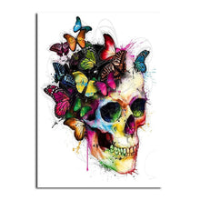 Load image into Gallery viewer, Colorful Butterfly Skull 5D Crystal Painting Kit Decorative DIY Home Decoration Round Square Inlay Diamonds Do It Yourself Art Project Relaxation Therapy

