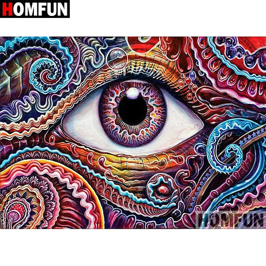 Abstract Eye 5D Diamond Paintings DIY Full Drill Square Round Diamonds Arts Crafts Embroidery Rhinestone Paintings Home Decor